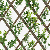 Faux Boxwood Willow Lattice Screen - 39 X 78"