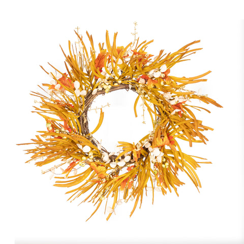 Autumn Grass Wreath - 16 Inch