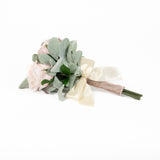 Blush Pink Rose & Lambs Ear Bouquet