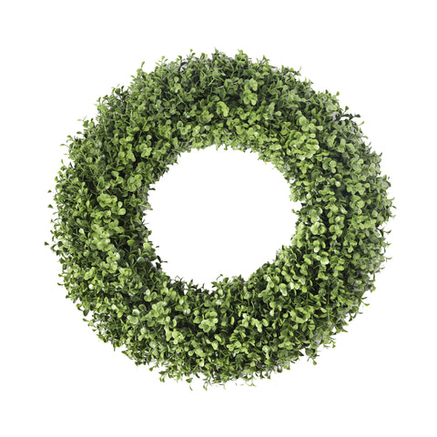 UV Boxwood Round Wreath - 19 Inch