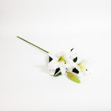 Real Touch Lily Stem - White