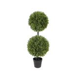 UV Cypress Double Ball 36 Inch Topiary