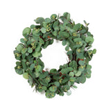 Silver Dollar Seeded Eucalyptus Wreath - 24 Inch