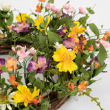 Prairie Flower Wreath - 22 Inch