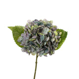 Faux Hydrangea Pick - Blue - Set of 6 Stems