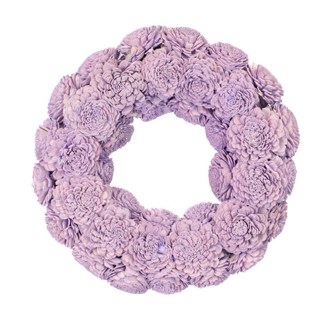 Shola Dahlia 15" Vintage Lilac Wreath