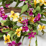 Fresh Pick Pansy Wreath - 22 Inch