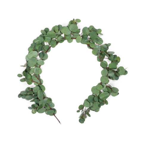 Silver Dollar Seeded Eucalyptus Garland - 60 Inch