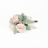 Blush Pink Rose & Lambs Ear Bouquet