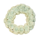 Shola Dahlia 15" Vintage Blue Wreath