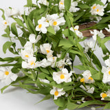 White Daisy Wreath